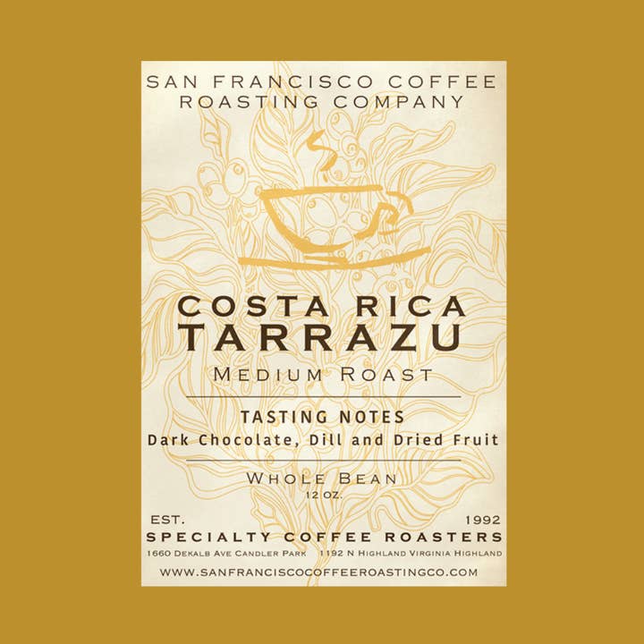 Costa Rican Tarrazu for wholesale by San Francisco Coffee Roasting Co