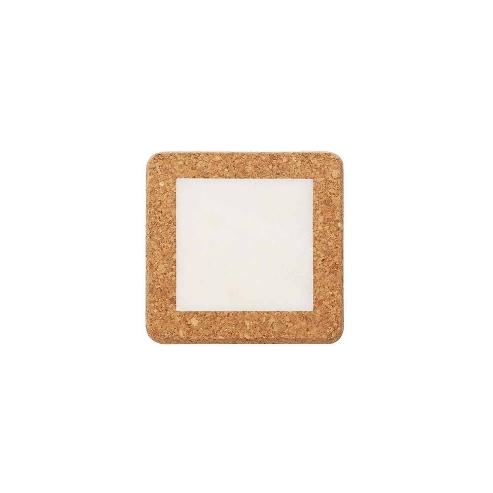 Carpel - Wholesale Coasters - Small Coaster - Marble & Cork1