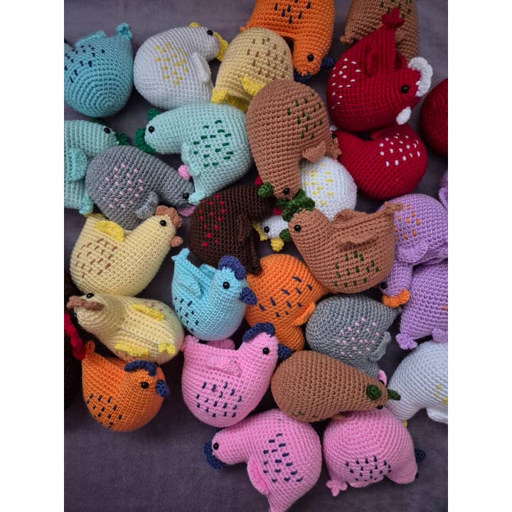 despinacrafting - Wholesale Stuffed/Plush Toy - Kids & Baby - Crochet Chicken Toy, Amigurumi Stuffed Animal