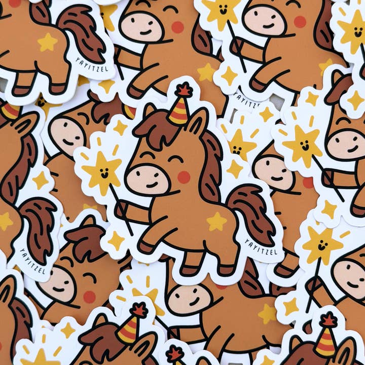 Magic Horsie Sticker for wholesale by YayItzel