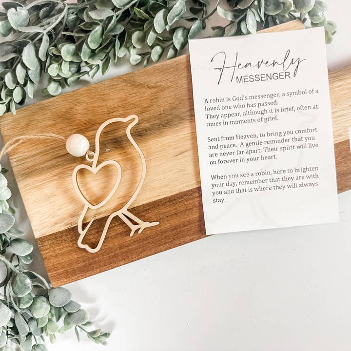Heavenly Messenger Robin Ornament | Christmas 2025 Memorial Keepsake and other Purchase Wholesale robin. Free Returns & Net 60 Terms on Faire trending on Faire.