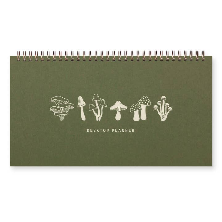 Mushroom Weekly Planner for wholesale by Ruff House Print Shop
