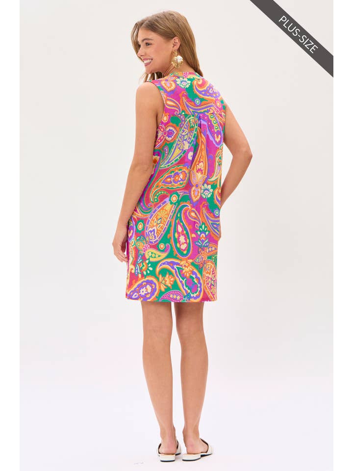 Multi PLUS SIZE Mandarin Collar Dress
for wholesale on Faire