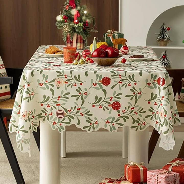 Fennco Styles - Wholesale Tablecloth - Christmas Design Tablecloth1
