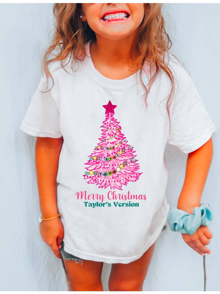 Gia Gifts Boutique - Wholesale Screen Printed T-Shirt - Kids - YOUTH Christmas Taylor Swift Kids Graphic Tee