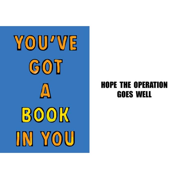 Carte de prompt rétablissement drôle et spirituelle pour les amateurs de livres pour la vente par Duggoons Greeting Cards