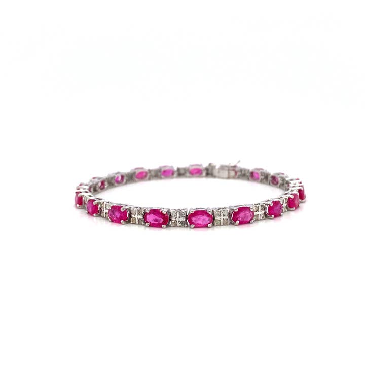 Ruby Armband i .925 Sterling Silver - KSD 4591 för wholesale av Kotawala Jewels