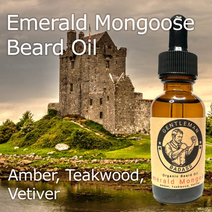Emerald Mongoose Beard Oil - 1 oz. for wholesale by Gentleman Badass