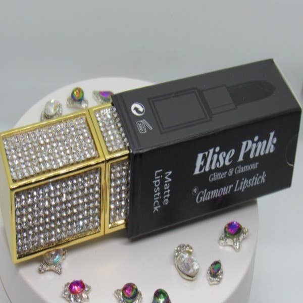Elise Pink - Wholesale Lipstick - Glamour Lipstick "Celebrity" with Rhinestones8