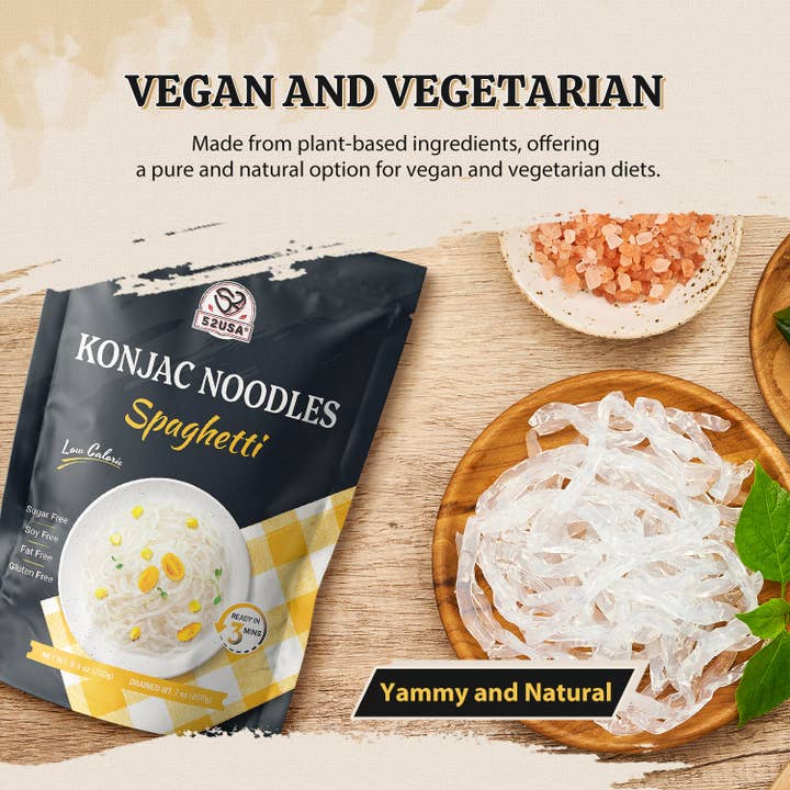 Heivy - Wholesale Pasta - 52USA Konjac Shirataki Noodle, Low Carb Pasta 52.8 Oz 6