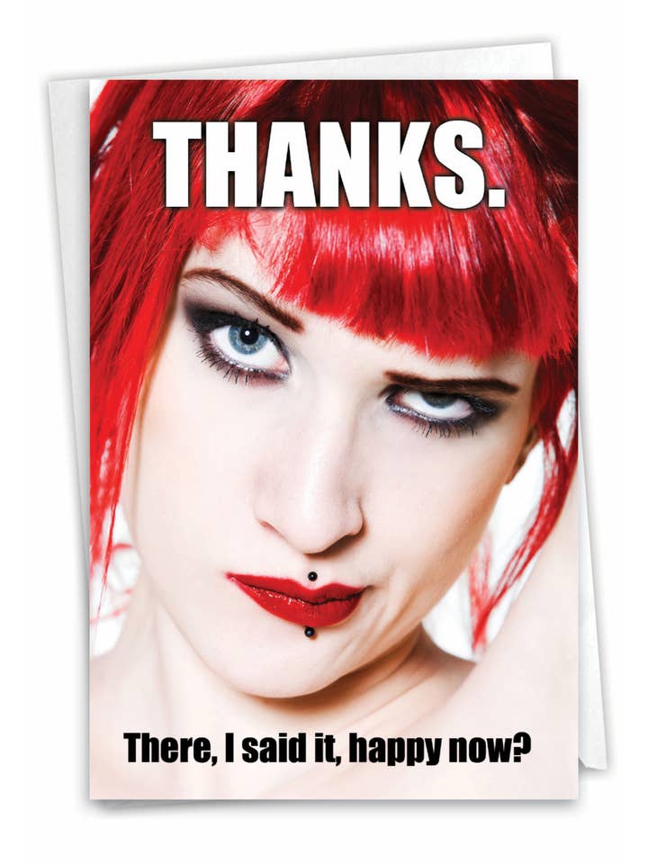 Dankeskarte - Woman Happy Now für den Großhandel von NobleWorks