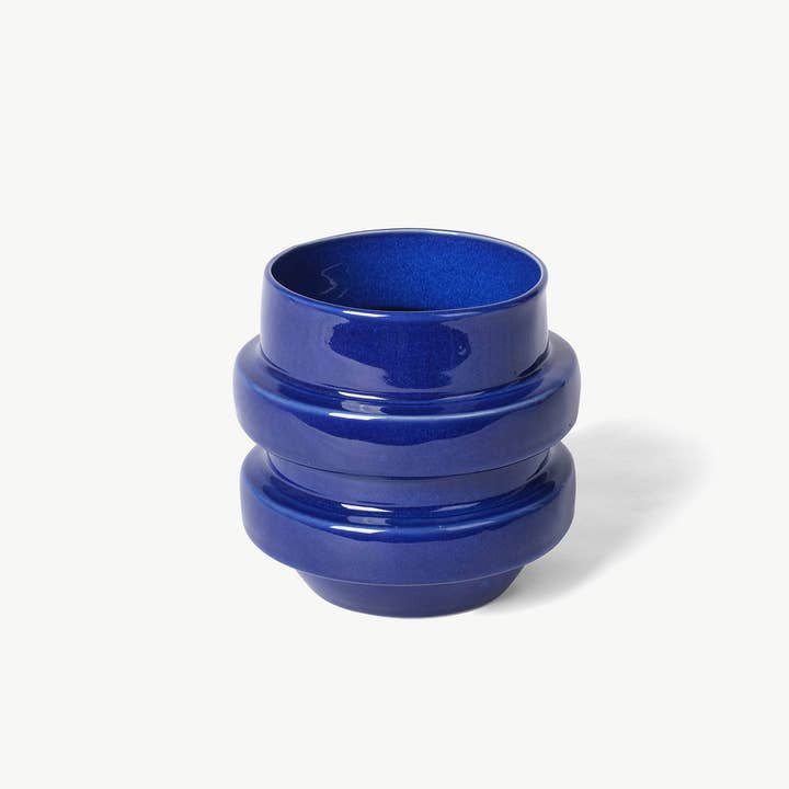 NOVA CASA ATLANTICA S. COOP. GALEGA - Wholesale Plant Pot - Cobalt blue glazed ceramic planter Boia NW