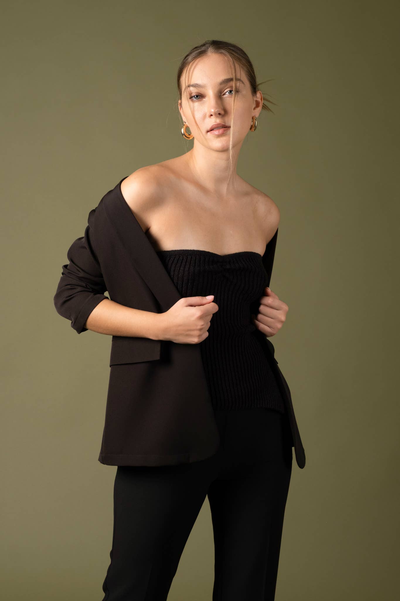 The Workshop Studio – Blazer - Mulher por atacado – BLAZER COM MANGA 3/4 DE MANGA COMPRIDA4