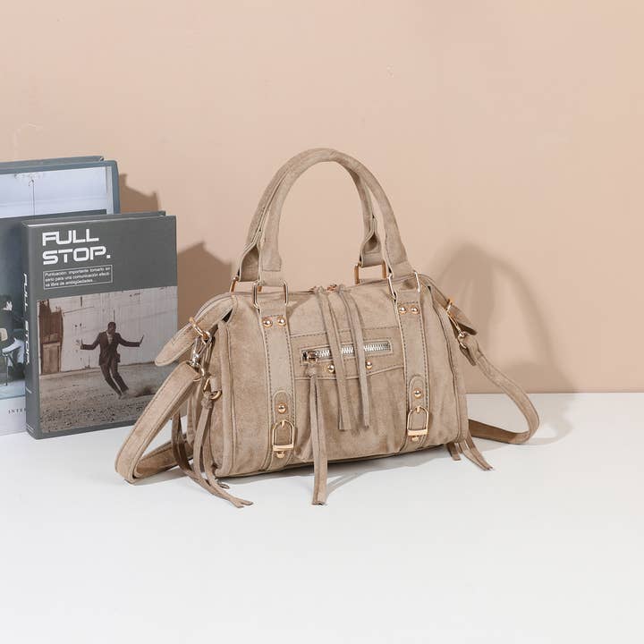 Skyla Small Golden Suede for wholesale by Gallantry