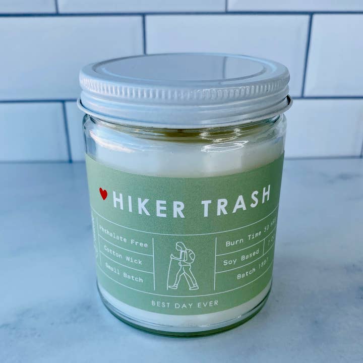 Moss Green Hiker Trash Candle for wholesale on Faire5
