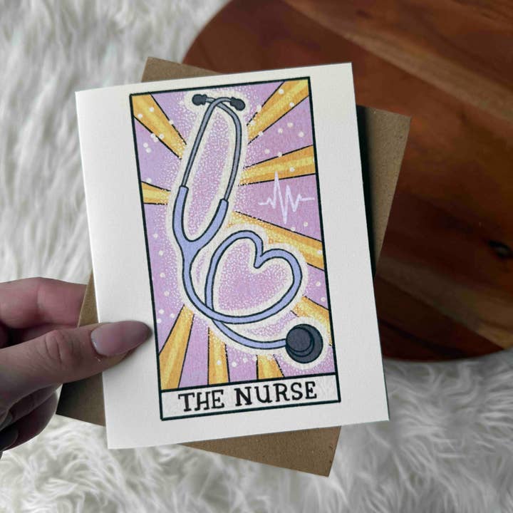 Big Moods - Wholesale Everyday Greeting Card - "The Nurse" Tarot Greeting Card