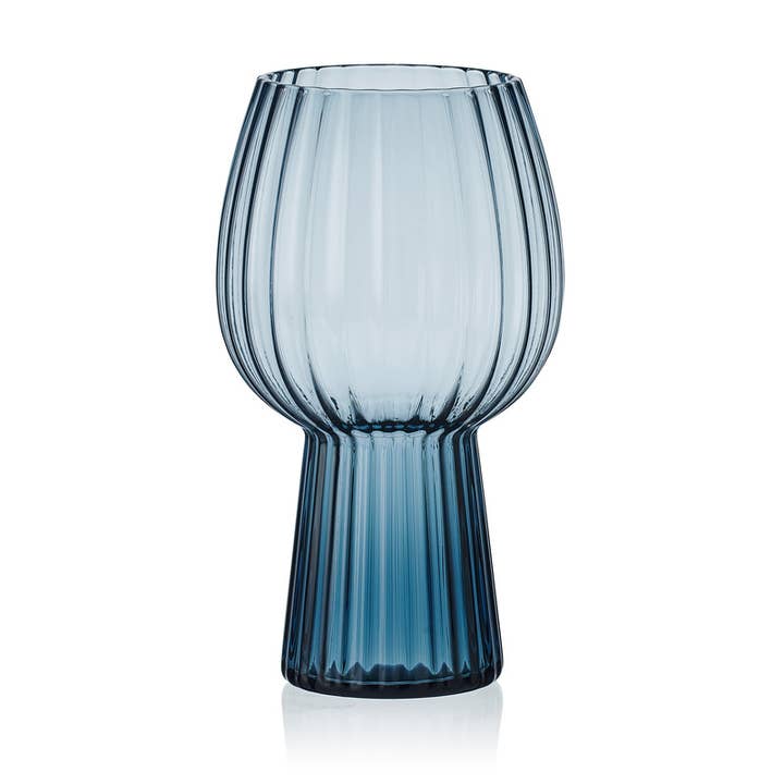 Mikasa Phoebe Optic Goblet Blue S4 Photo Box for wholesale by Fitz and Floyd® Mikasa® Pfaltzgraff®