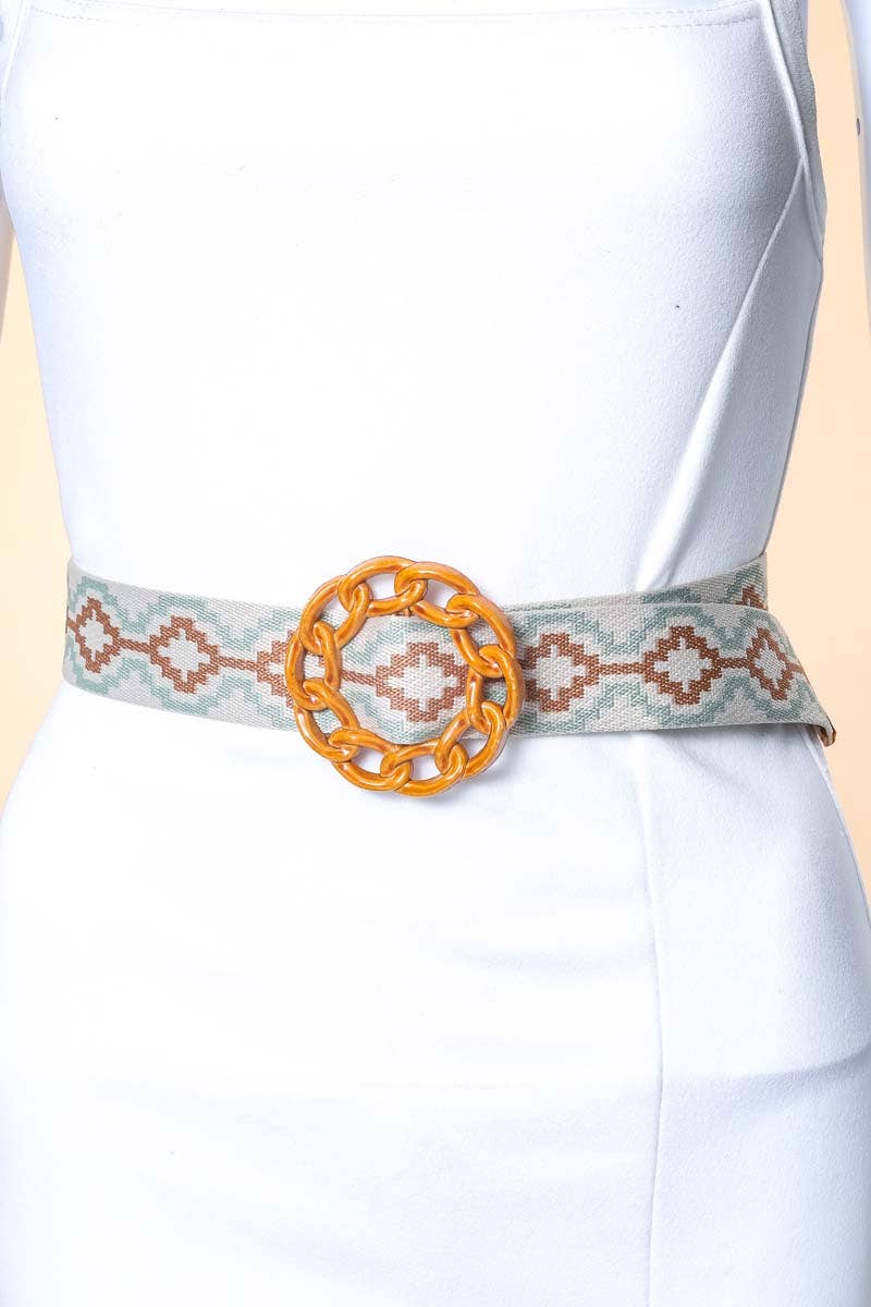 Anarchy Street - Wholesale Belt - Women's - Boho Braided Belt Solid Chain Buckle3