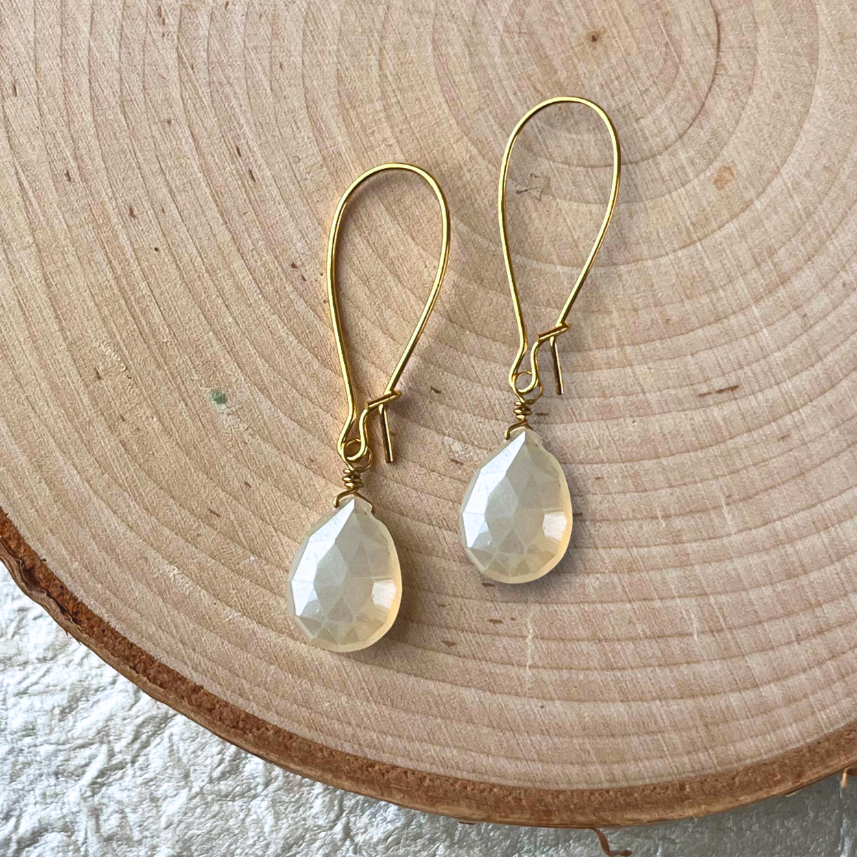 Dana Herbert - Wholesale Dangle Earrings - Gold Sasha Short Gemstone Earrings2