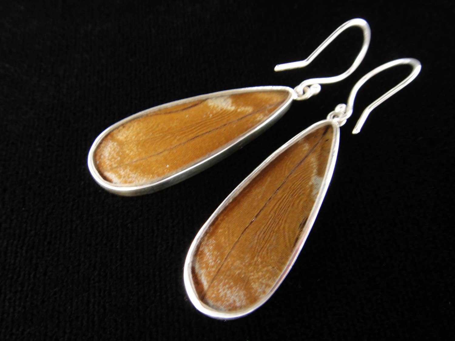 Tika - Wholesale Dangle Earrings - Shimmerwings "Blue Morpho" Butterfly Long Drop Earrings3