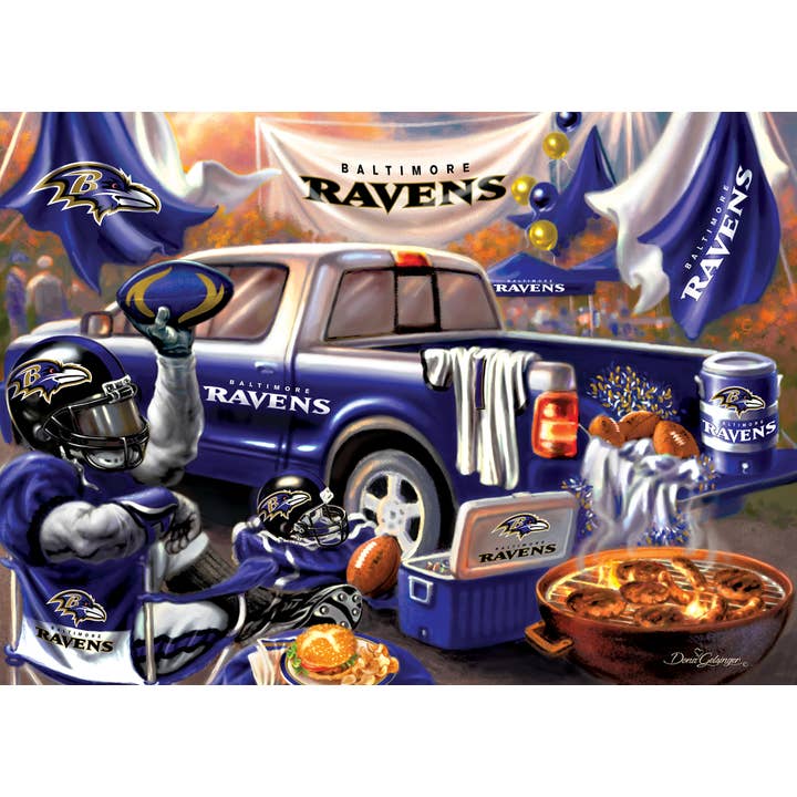 Masterpieces Puzzles - Wholesale Puzzle - Adult - Baltimore Ravens - Gameday 1000 Piece Puzzle