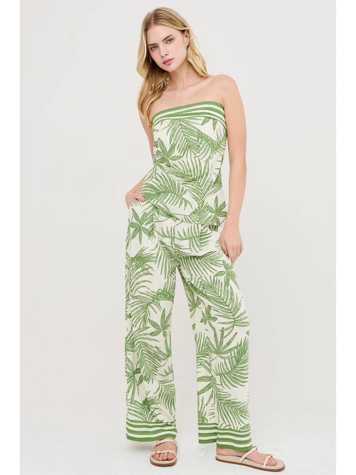 Ensemble Haut Sans Bretelles & Pantalon Large pour la vente par HYFVE