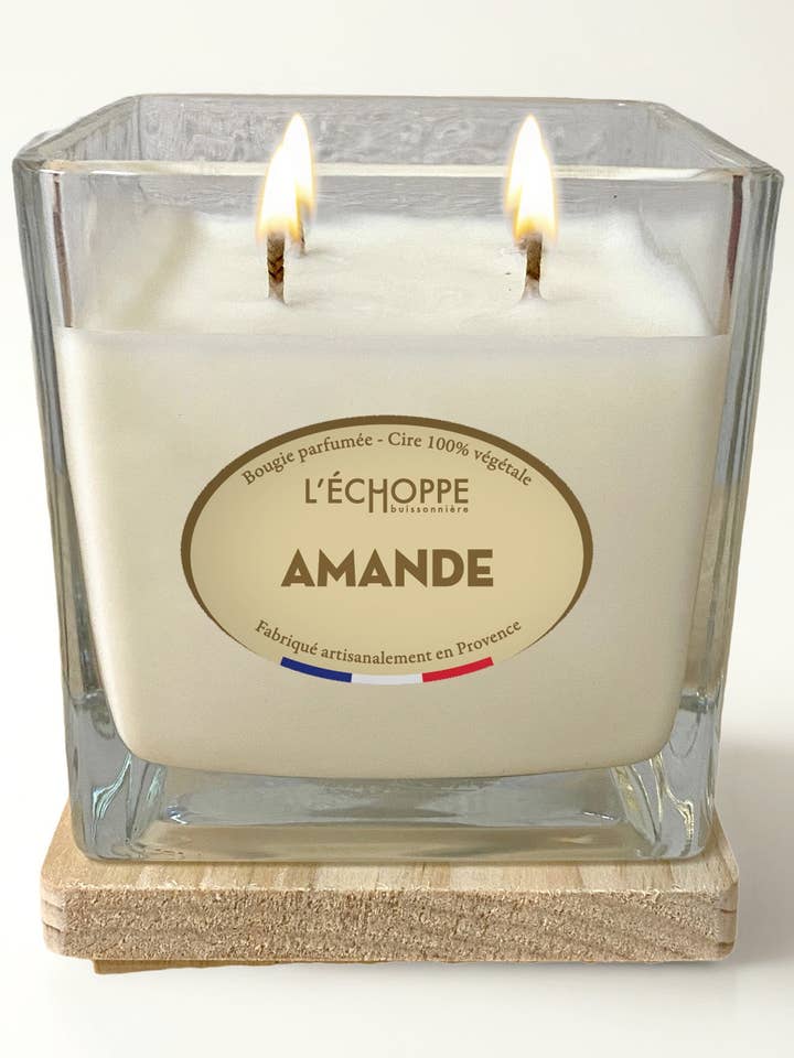 Mandel - Duftkerze 400g für den Großhandel von L'Échoppe Buissonnière