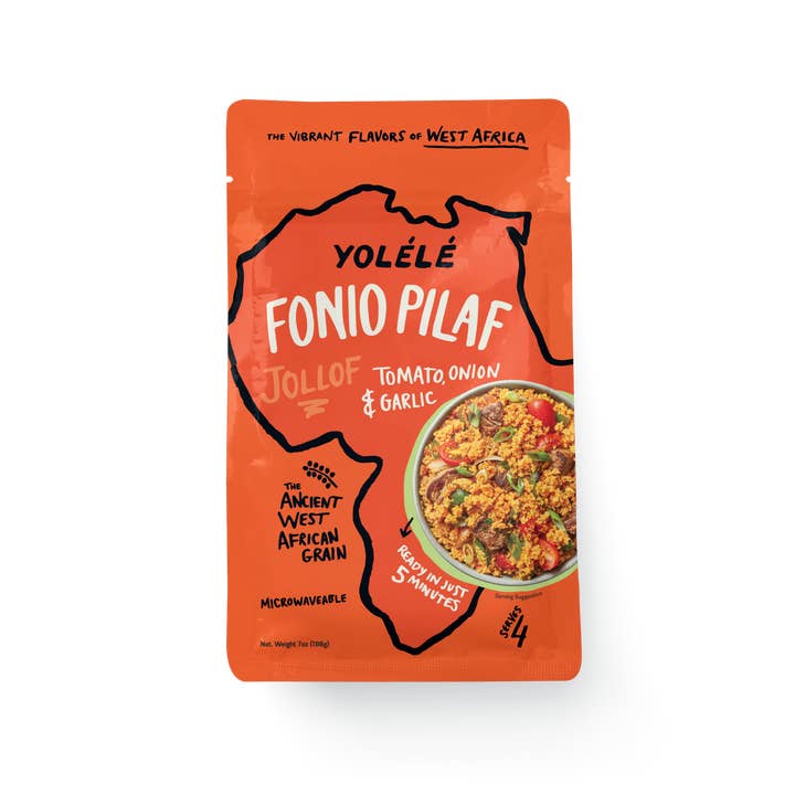 Pilaf au fonio Jollof (6 x 7 oz) pour la vente par Yolélé
