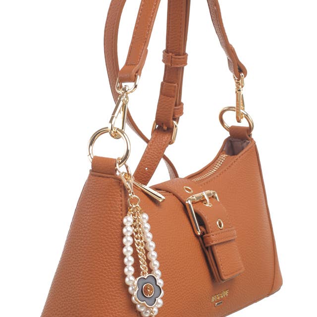 Bessie London - Wholesale Shoulder Bag - Women's - BUCKLE CHARM BAGUETTE10