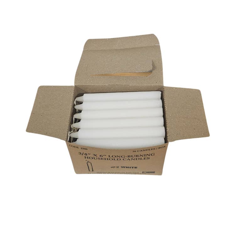 CANDELA SPELL BIANCA DA 15,2 CM (6") per la vendita all'ingrosso da parte di Botanica Luz Del Dia Inc