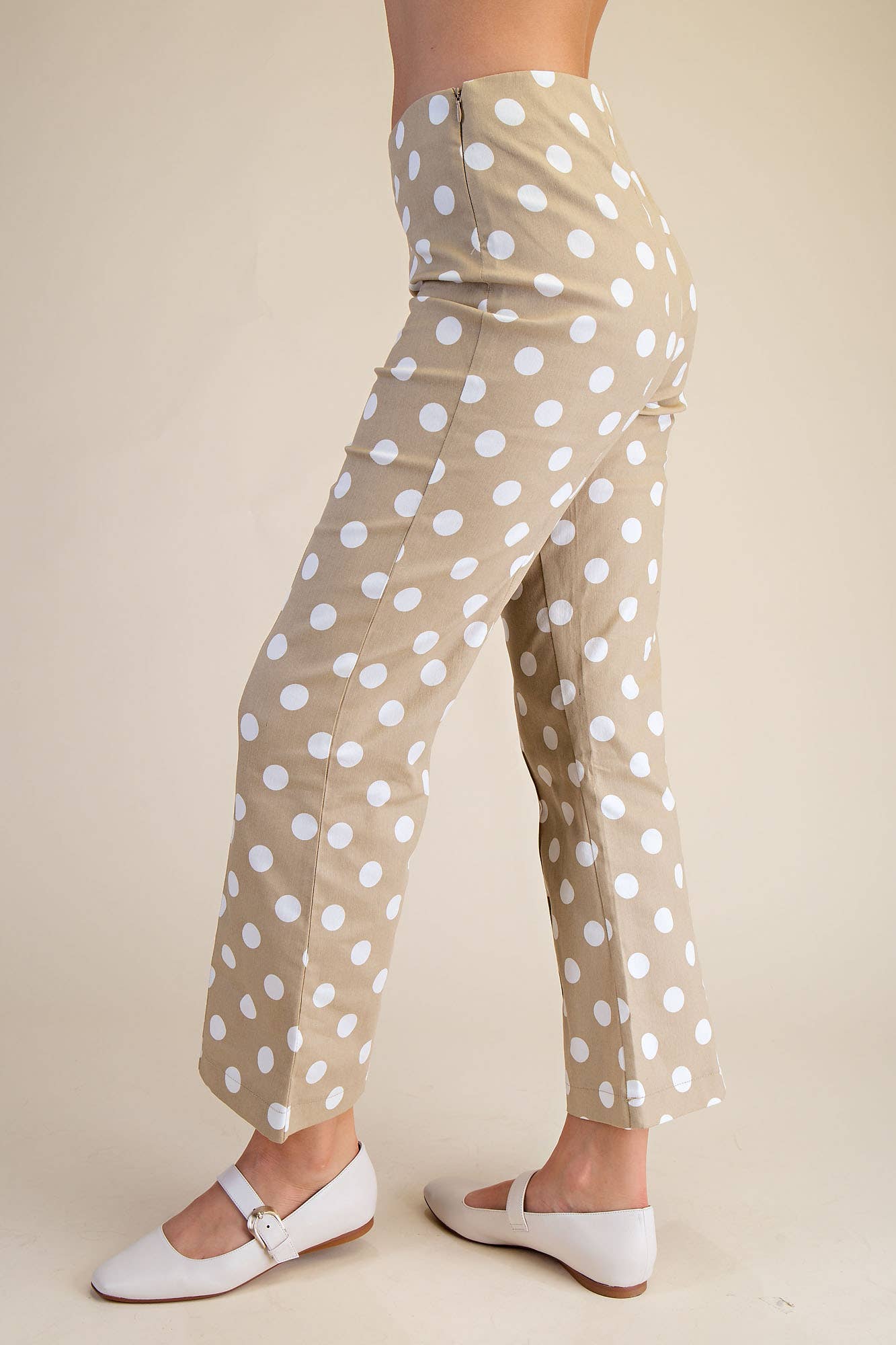 Glam - Wholesale Pants - Women's - Flare Crop Dot Pants18