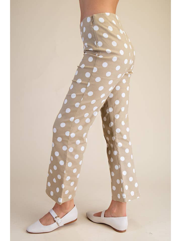 Glam - Wholesale Pants - Women's - Flare Crop Dot Pants18