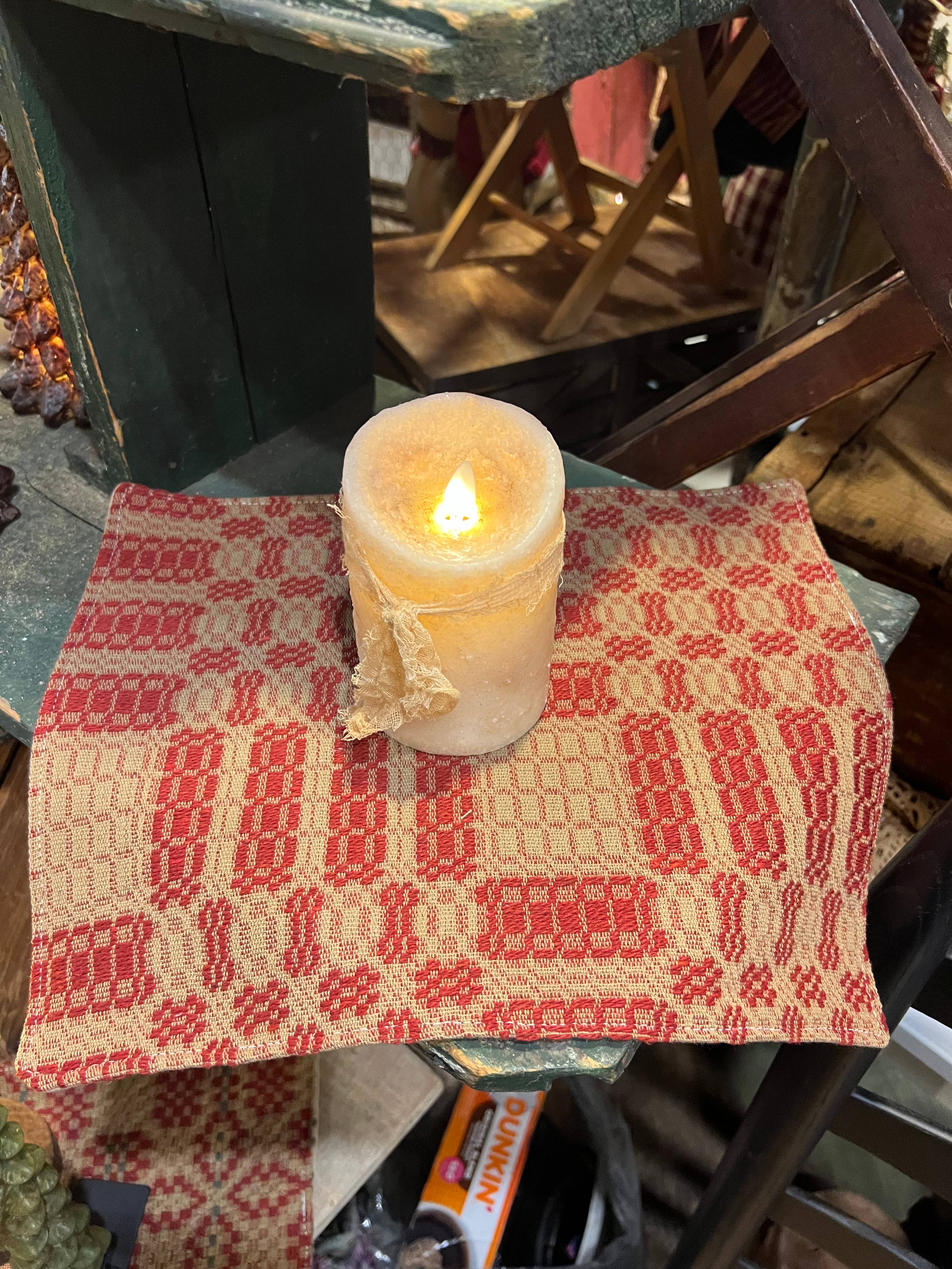 Raggedy Junction - Wholesale Candle Holder - Handmade coverlet 8x8" table mat14