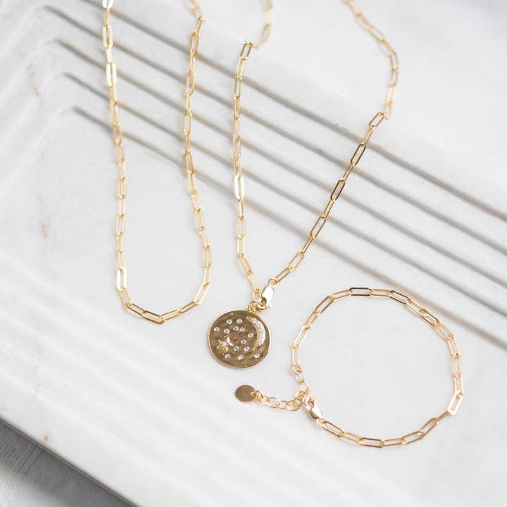 Reva Grey - Wholesale Pendant/Charm Necklace - Blair Coin Necklace