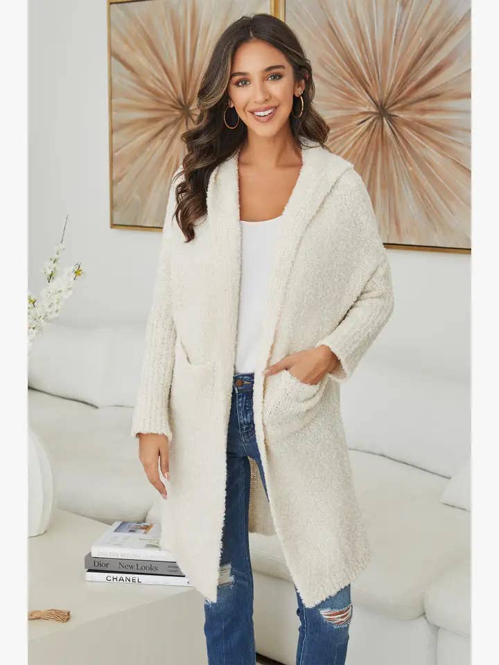 MILIO MILANO - Wholesale Cardigan - Women's - BOUCLE KNIT LONG CARDIGAN (800940-72607-S/M-M/L)11