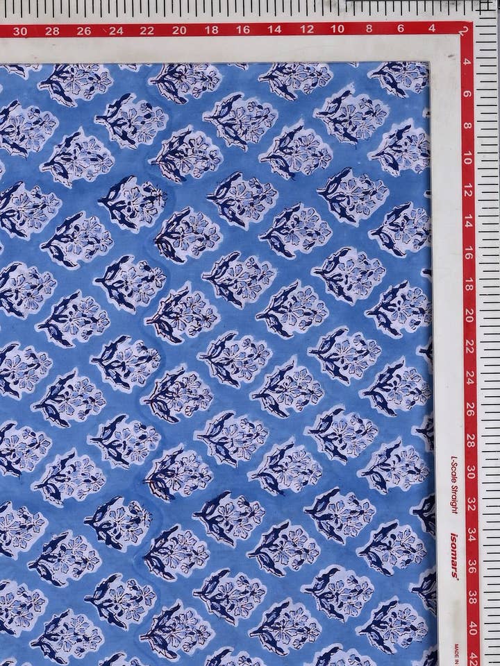 Hand Block Printed Fabrics - Handmade Fabric Yardage, fabric by the yard for wholesale by Jai Texart LLP
