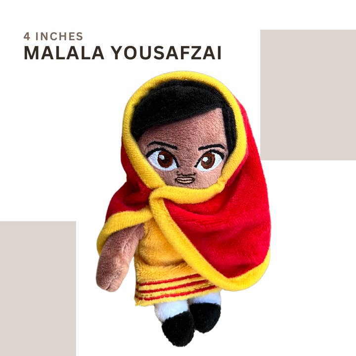 Pocket Edition Malala Yousafzai Plush doll for wholesale by Little Rebels