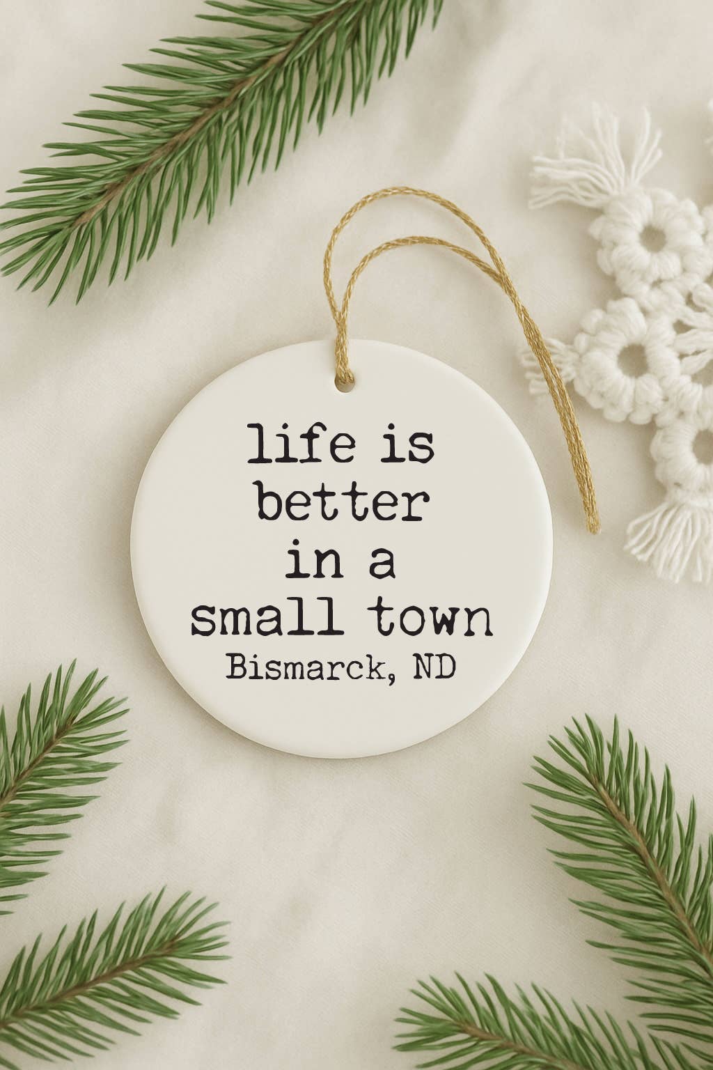 521handmade - Wholesale Ornament - Life Is Better In A Small Town Custom Location Ornament2