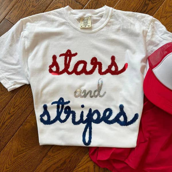 Stars and Stripes Foil for wholesale by MidWest Tees
