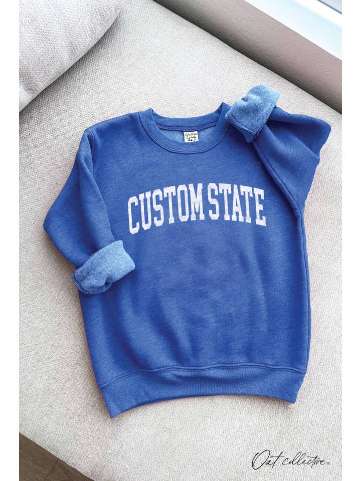 OAT COLLECTIVE - Wholesale Sweatshirt - Kids - CUSTOM STATE YOUTH Graphic Sweatshirt2