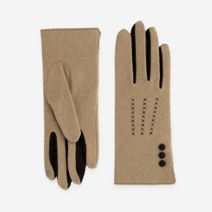 Glove Story - Wholesale Gloves - Women's - Gloves 80% Wool 20% Nylon – Touchscreen – 31161NF8