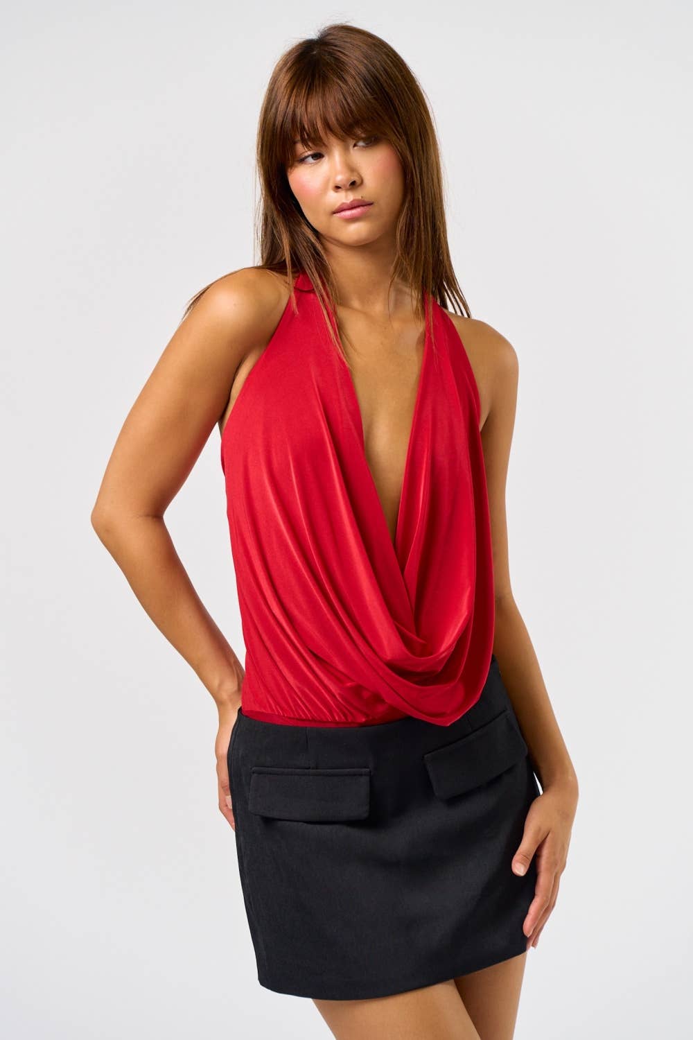 Blue Blush - Wholesale Bodysuit - Women's - COWL BODYSUIT14