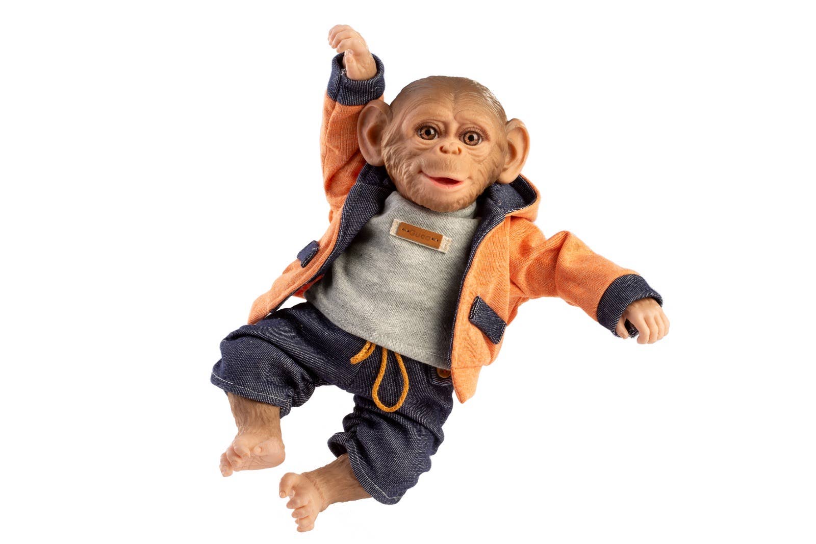 Muñecas GUCA - Wholesale Doll - Kids - REF. 986 MONO Reborn orange jacket and blue pants 32 cm1