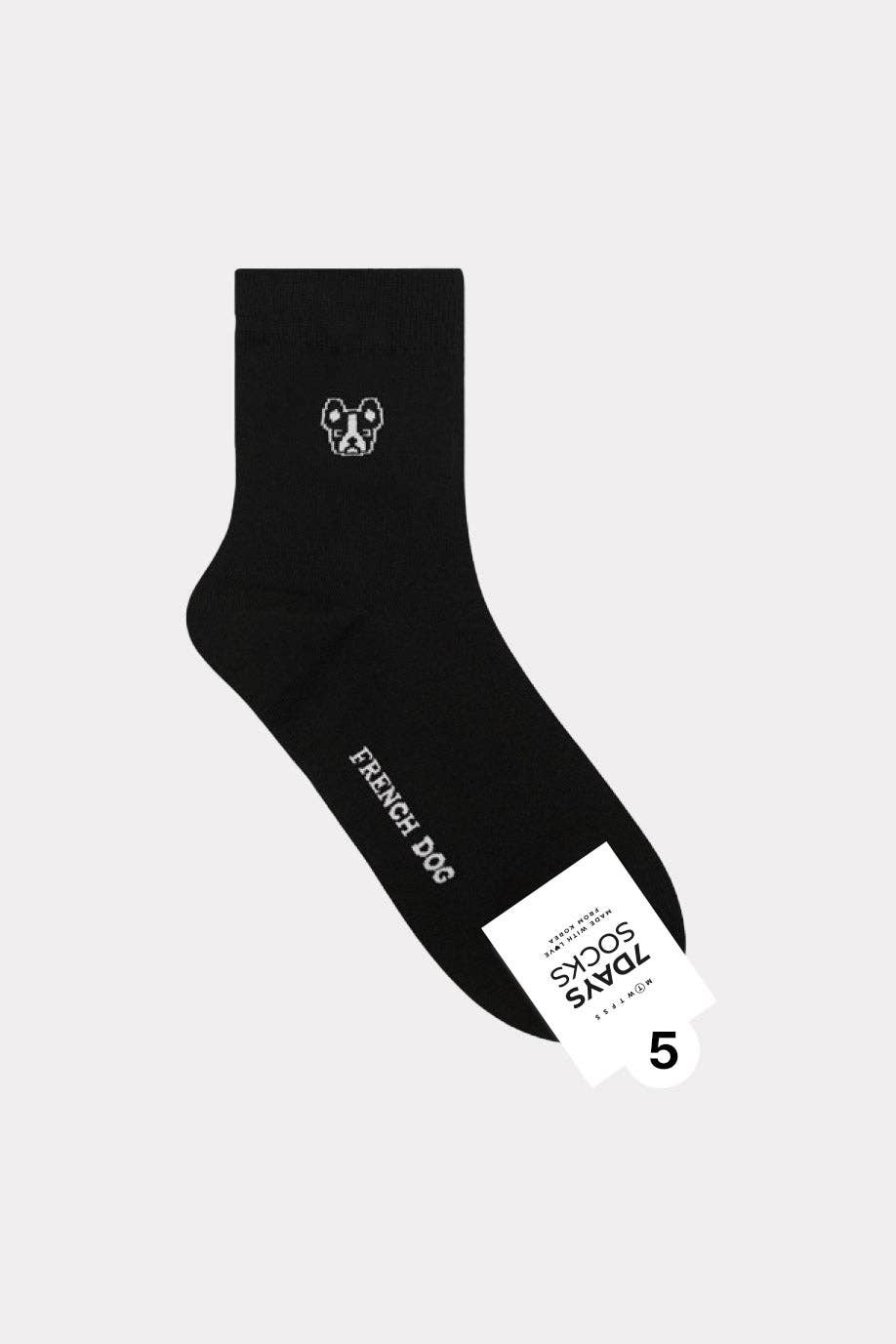7DAYSSOCKS - Wholesale Socks - Men's - Men's Crew Doggy Basic Socks - Made in Korea4