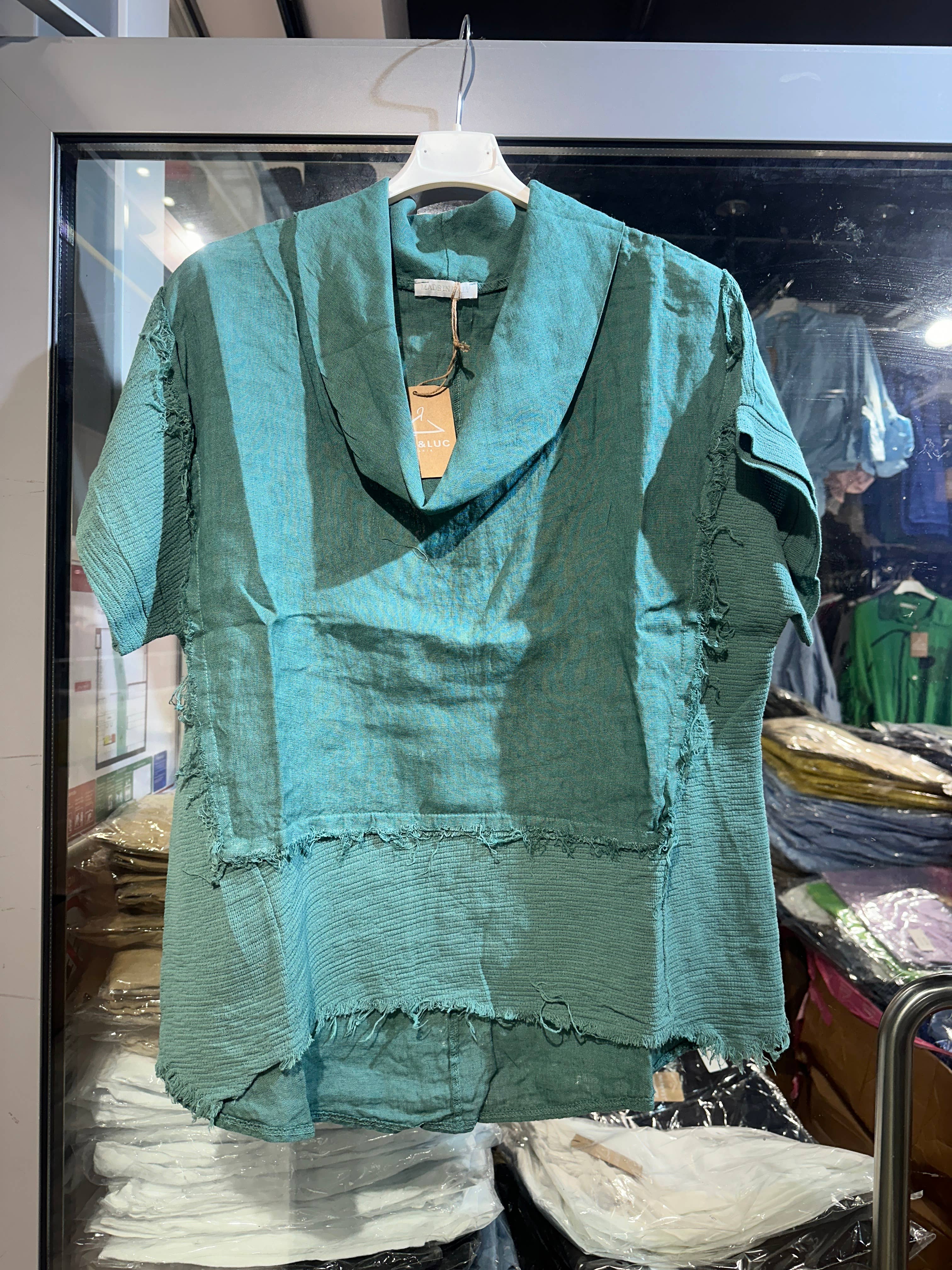 LÉA & LUC – Großhandel Bluse – Damen – 100 % Leinenbluse REF. 462320