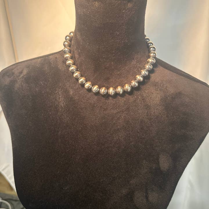 BDN Boutique – Engroshandel Perlehalskæde – 12mm Byg dit eget halskæde med sterlingsølvperler 14"-24"1