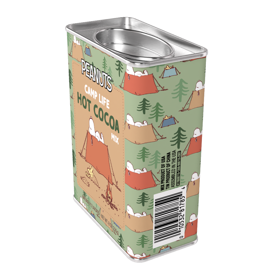 McSteven's - Wholesale Hot Cocoa Mix/Kit - Peanuts® Snoopy Camp Life Chocolate Cocoa (8oz Tins)10