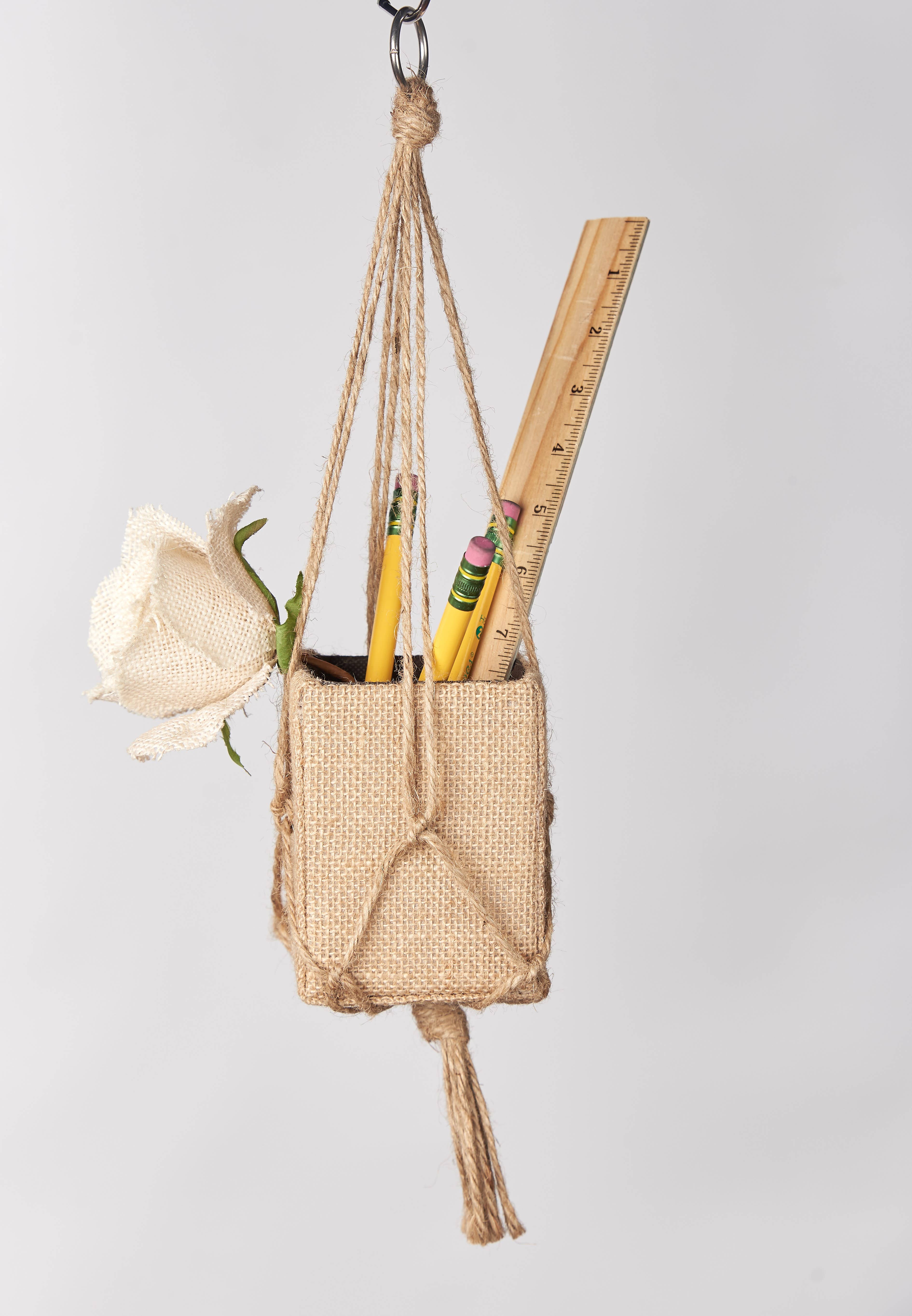 Primitive Planters – Großhandel Pflanzenampel – 18" Mini Jute - Natürliche Jute1