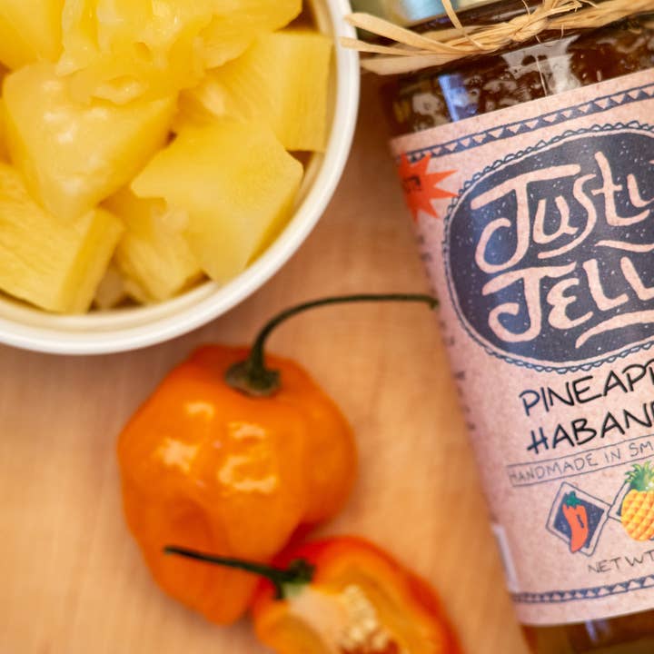 Pineapple Habanero Pepper Jelly for wholesale by Justy's Specialty Foods