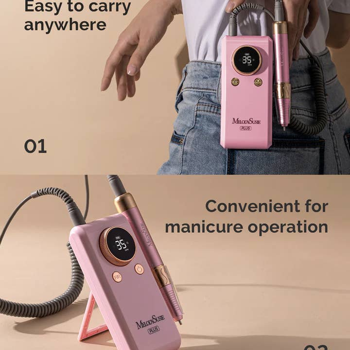 MELODYSUSIE - Wholesale Nail Clipper/Scissor - SM330G Rechargeable 35000RPM Nail Drill1